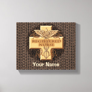 Registered Nurse Caduceus Canvas Print