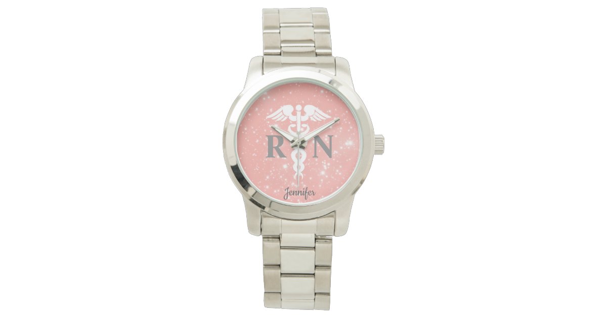 Pink Monogram Luxury Watch Band