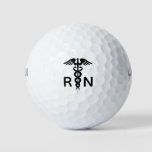 Registered Nurse Caduceus Rn Custom Golf Balls at Zazzle