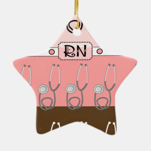 Registered Nurse Ceramic Ornament