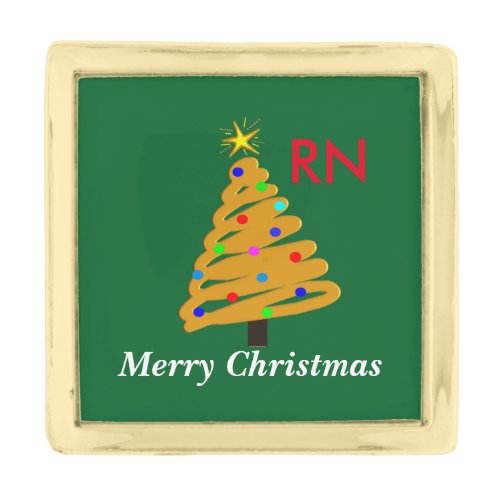 Registered Nurse Christmas Lapel Pin