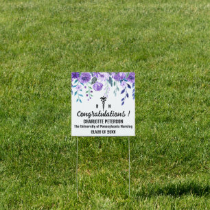 Registered Nurse Congratulation Graduation Yard Sign