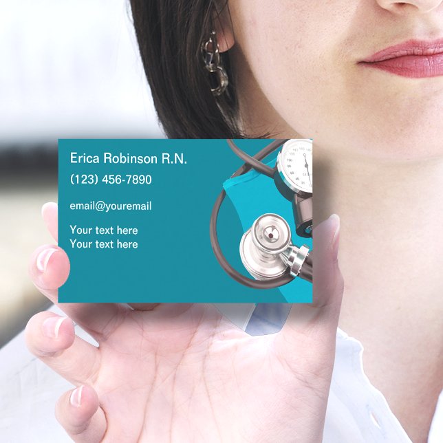 Registered Nurse Contact Business Cadrs Card (Creator Uploaded)