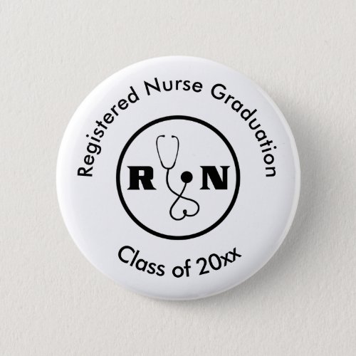 Registered Nurse Custom Budget Graduation Buttons