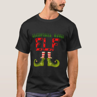 Registered Nurse Elf Group Matching Family Pyjamas T-Shirt