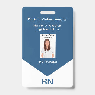 Registered Nurse Employee Photo ID Badges