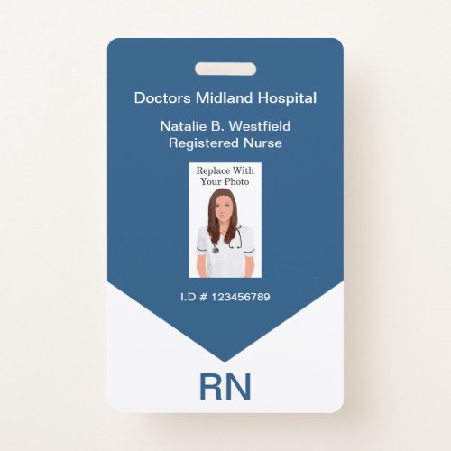 Registered Nurse Employee Photo ID Badges