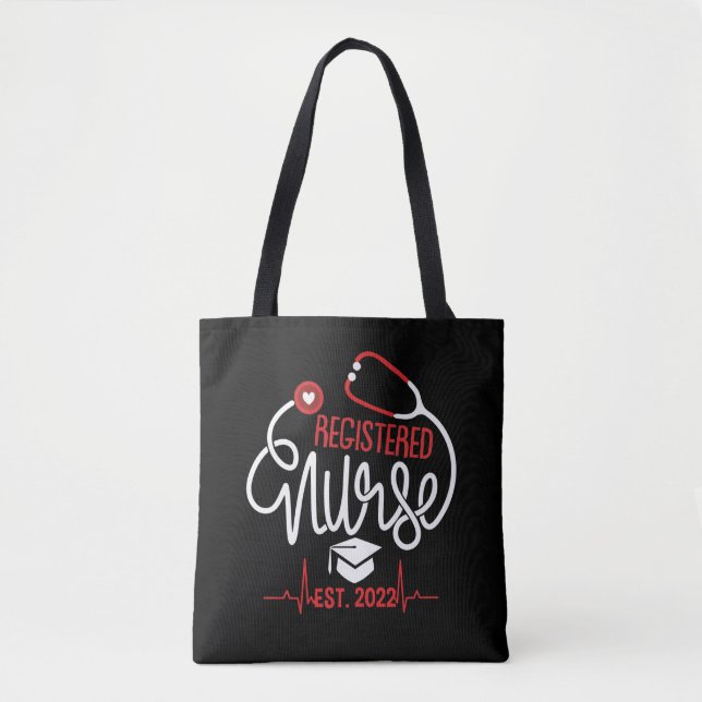 Registered Nurse Est 2022 Nursing Student RN Tote Bag (Front)