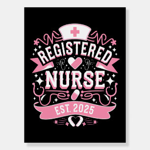 Registered Nurse Est 2025 Nursing Student Foam Board