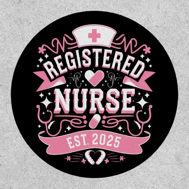Registered Nurse Est 2025 Nursing Student Patch (Front)