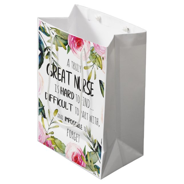 Registered Nurse Gift wrap Medium Gift Bag (Front Angled)