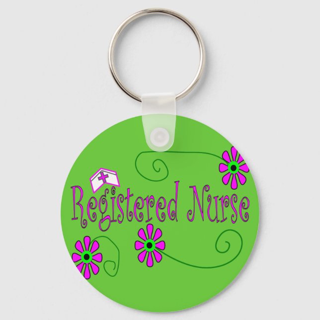 Registered Nurse gifts-- Keychain (Front)