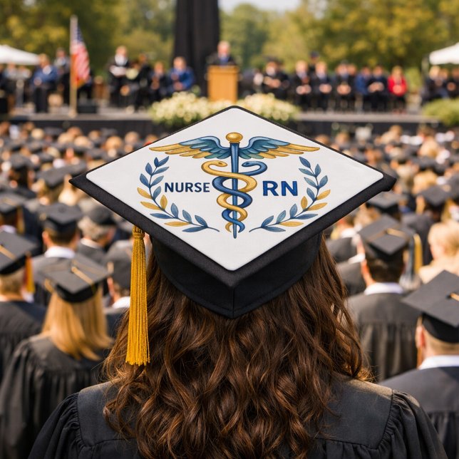 Registered Nurse Graduation Cap Design (Creator Uploaded)
