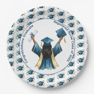 Registered Nurse Graduation Celebration Paper Plates