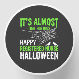Registered Nurse Halloween Spiderweb and Raven Mini Candle Favors