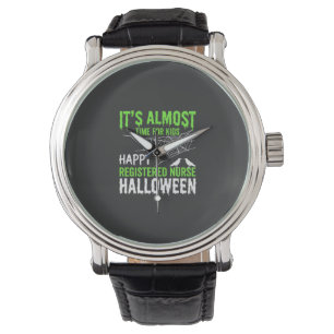 Registered Nurse Halloween Spiderweb and Raven Watch