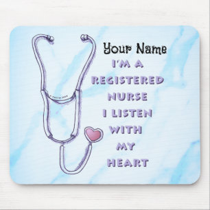 Registered Nurse Heart Mouse Pad