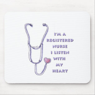 Registered Nurse Heart Mouse Pad