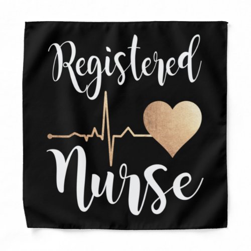 Registered Nurse Heart RN Registered Nurse Bandana
