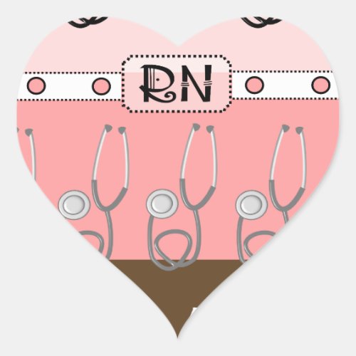 Registered Nurse Heart Sticker