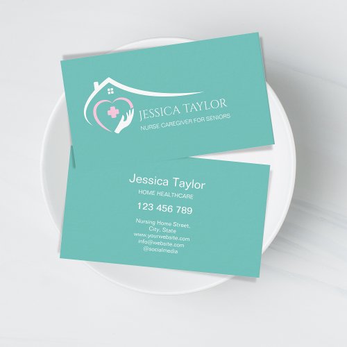 Registered Nurse Home Healthcare Provider Elderly Business Card