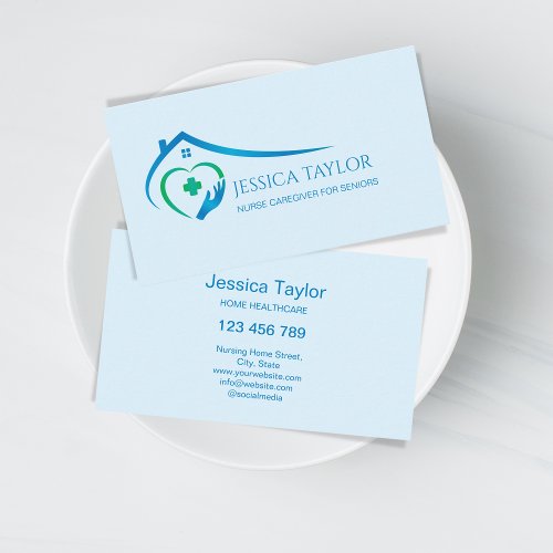 Registered Nurse Home Healthcare Provider Elderly Business Card