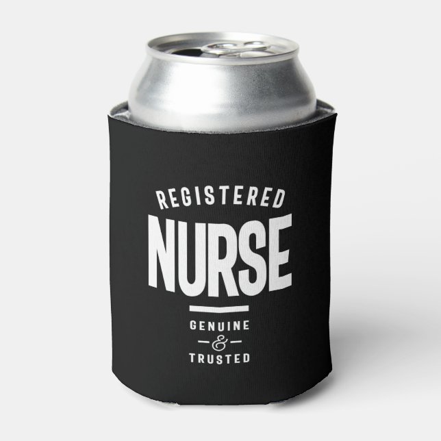Registered Nurse Job Title Gift Can Cooler (Can Front)