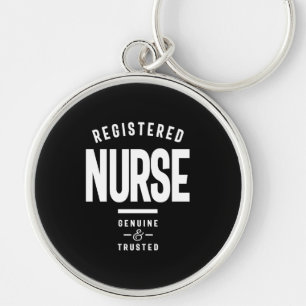 Registered Nurse Job Title Gift Keychain