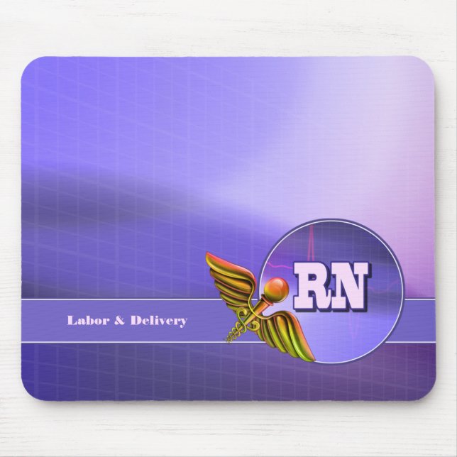 Registered Nurse | Labor & Delivery  Mouse Pad (Front)