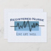 Registered Nurse Live Life Well Personalized (Front/Back)