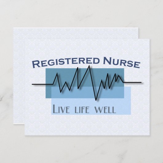 Registered Nurse Live Life Well Personalized (Front/Back)
