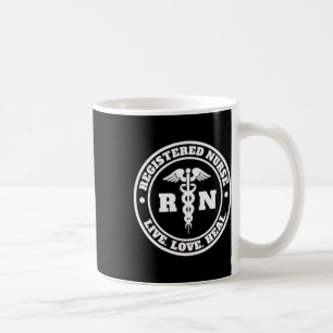 Registered Nurse Live Love Heal Pocket Logo Rn Coffee Mug