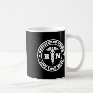 Registered Nurse Live Love Heal Pocket Logo Rn Coffee Mug