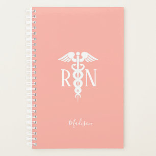 Registered Nurse Medical Blush Pink Personalized Planner