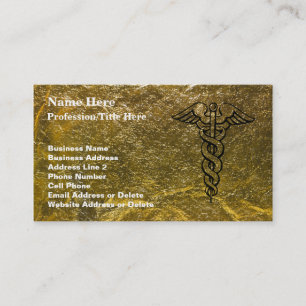 Registered Nurse - Medical Caduceus Business Card
