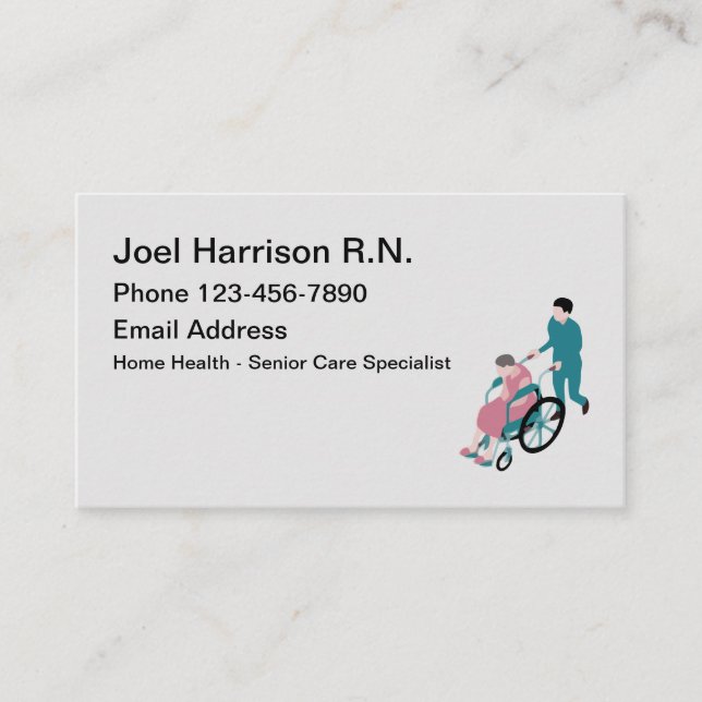 Registered Nurse Medical Theme Business Card (Front)