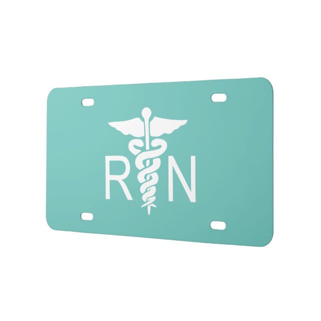 Registered Nurse Medical Theme License Plate (Left)