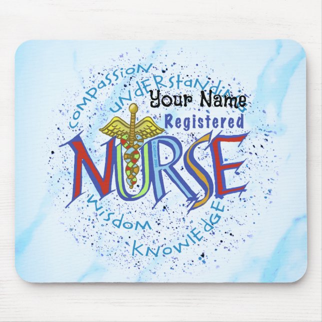 Registered Nurse Motto Mouse Pad (Front)