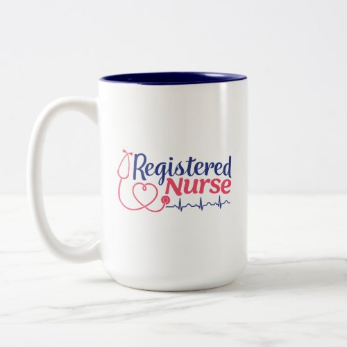 Registered Nurse Mug with EKG