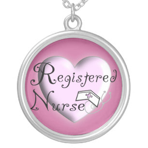 Registered Nurse Necklace Sterling Silver