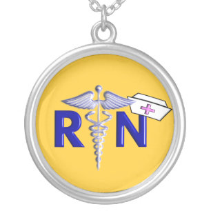 Registered Nurse Necklace Sterling Silver