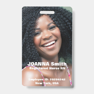 Registered Nurse Photo ID Badge