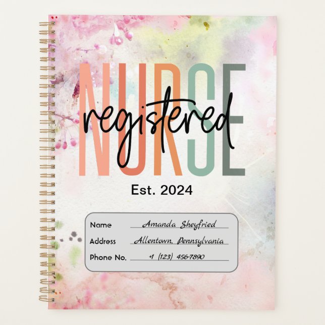 Registered Nurse Planner (Front)