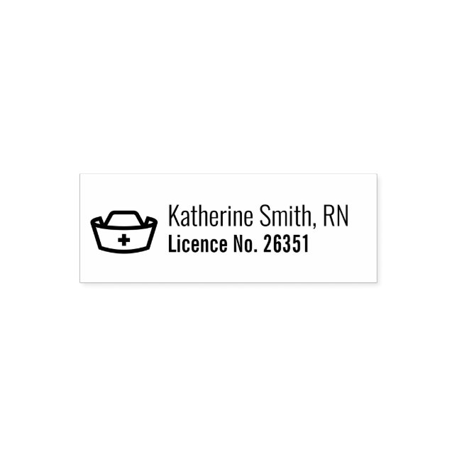 Registered Nurse Professional Self-inking Stamp (Design)