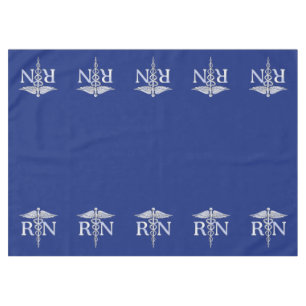 Registered Nurse RN Caduceus Design Tablecloth