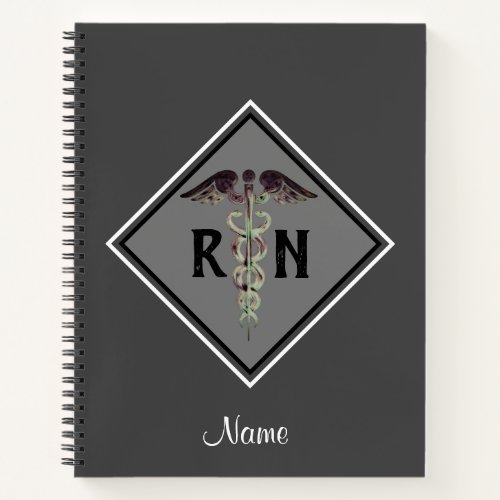 Registered Nurse RN Caduceus Medical Personalized Notebook