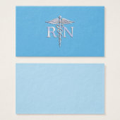 Registered Nurse RN Caduceus on Baby Blue (Front & Back)
