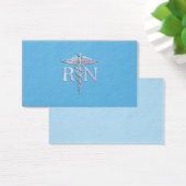 Registered Nurse RN Caduceus on Baby Blue (Desk)