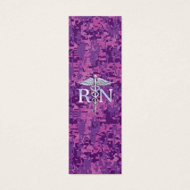Registered Nurse RN Caduceus on Pink Camo (Front)