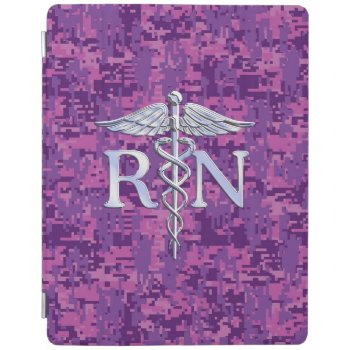 Registered Nurse Rn Caduceus On Pink Camouflage Ipad Smart Cover by AmericanStyle at Zazzle
